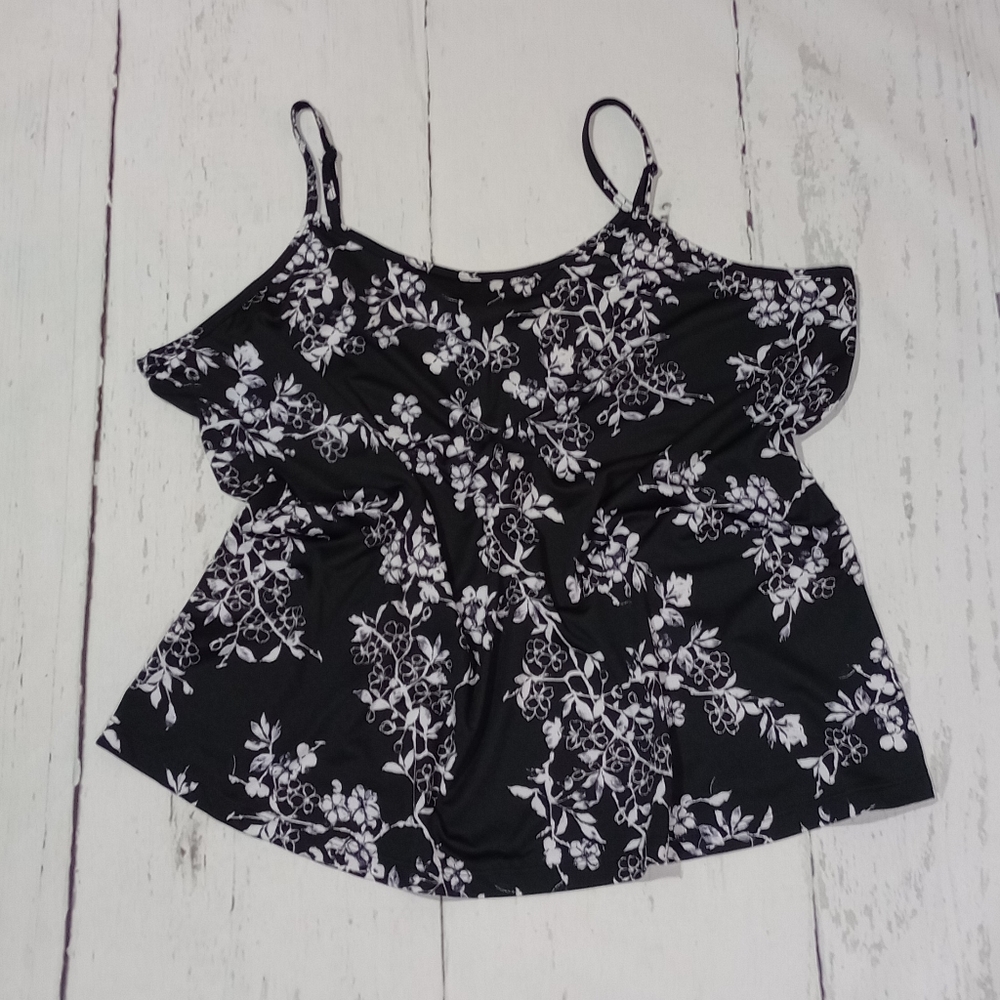 FASHION BUG Black Grey Gray Cami Camisole Tank Top - Picture 3 of 12